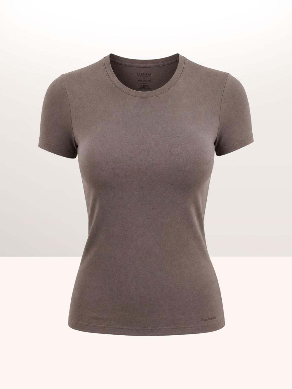 Calvin Klein Taupe Short Sleeve Crew Neck Tee